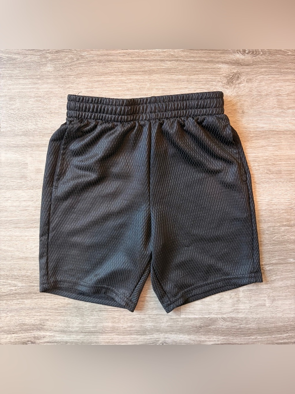 Athletic Works boys black mesh shorts
